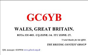 GC6YB QSL